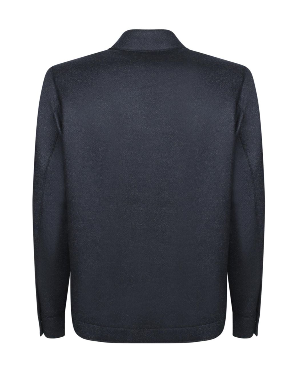 Harris Wharf London Blue Herringbone Overcoat for men