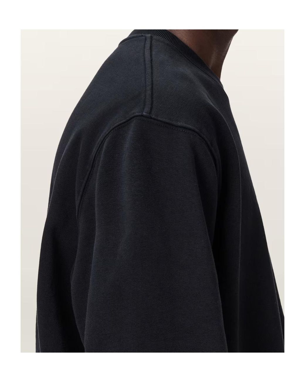 AllSaints Blue Lover Relaxed Crew Neck Jumper for men
