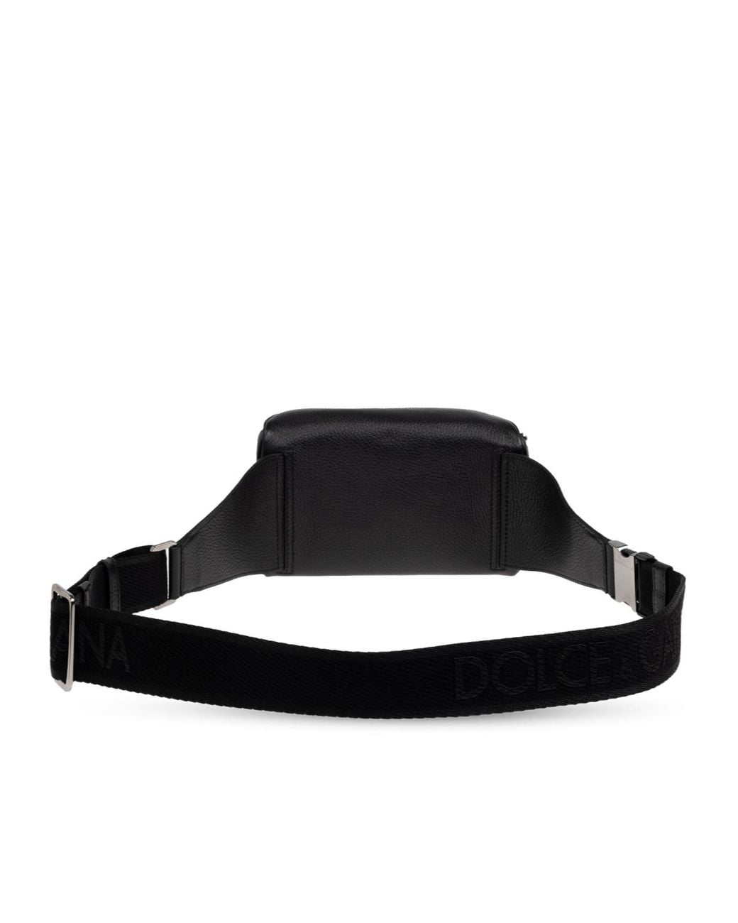 Dolce & Gabbana Black 3D-Effect Dg Logo Belt Bag for men