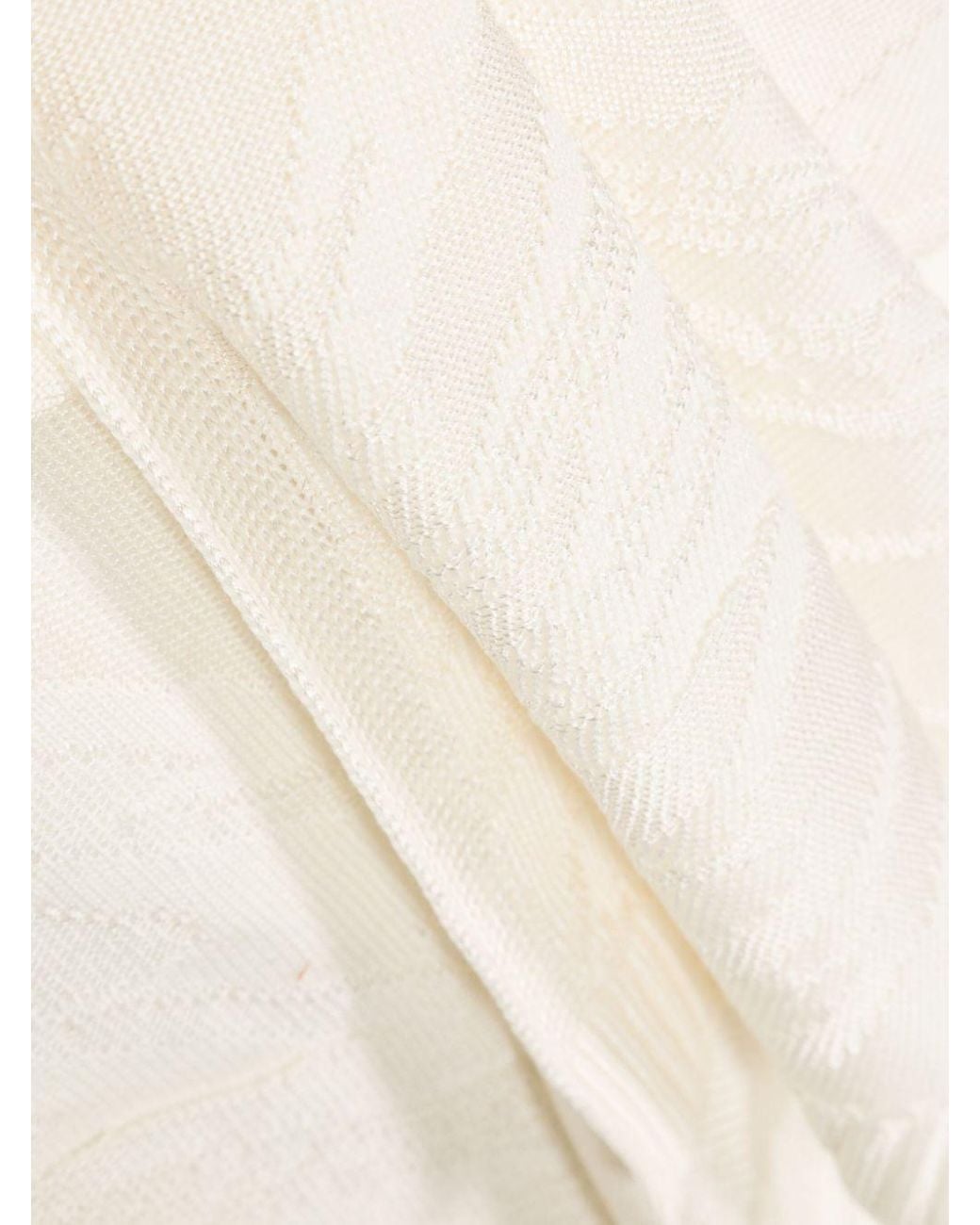 Missoni White Rectangle-Shape Scarf