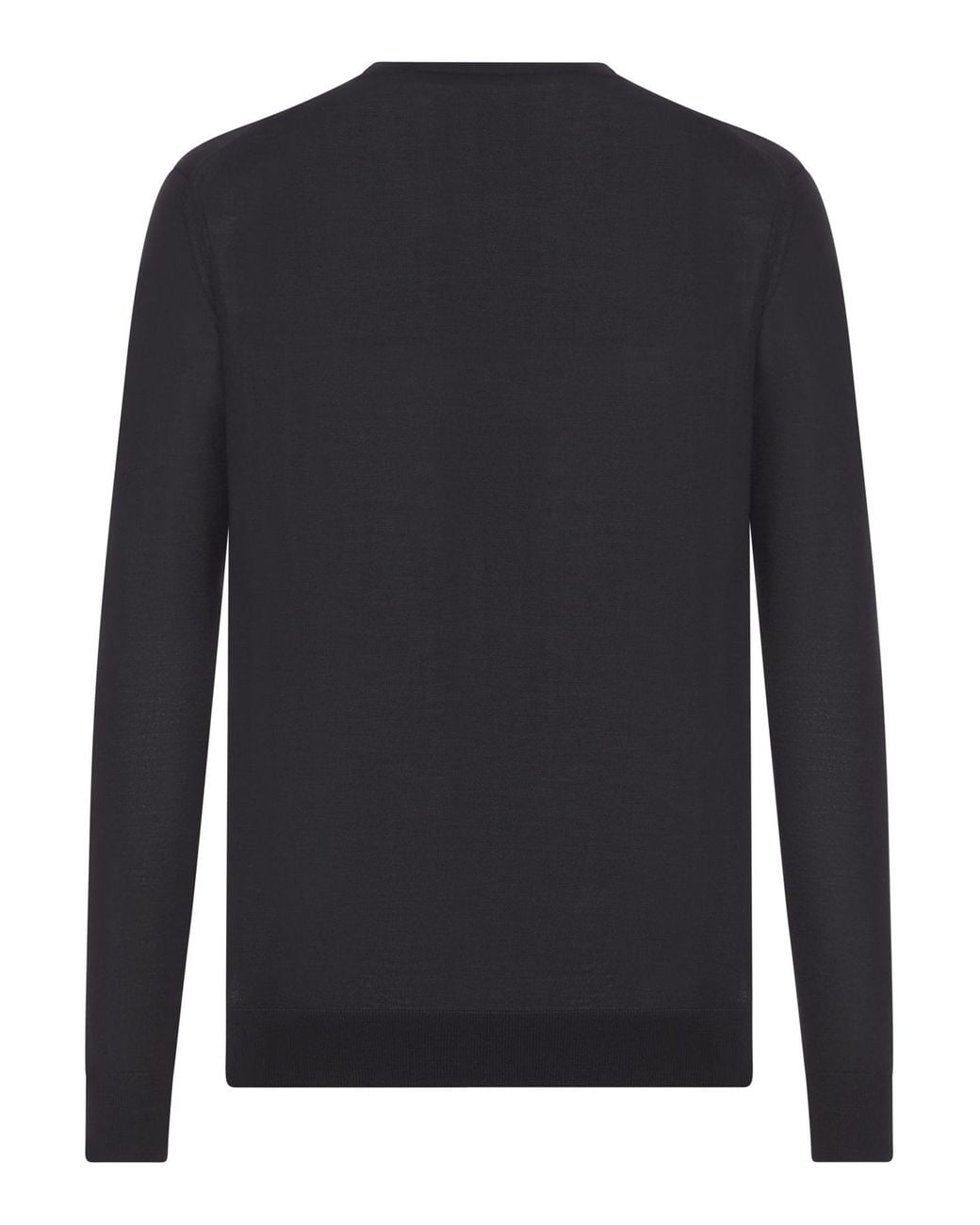 Prada Blue Long Sleeved Crewneck Jumper for men