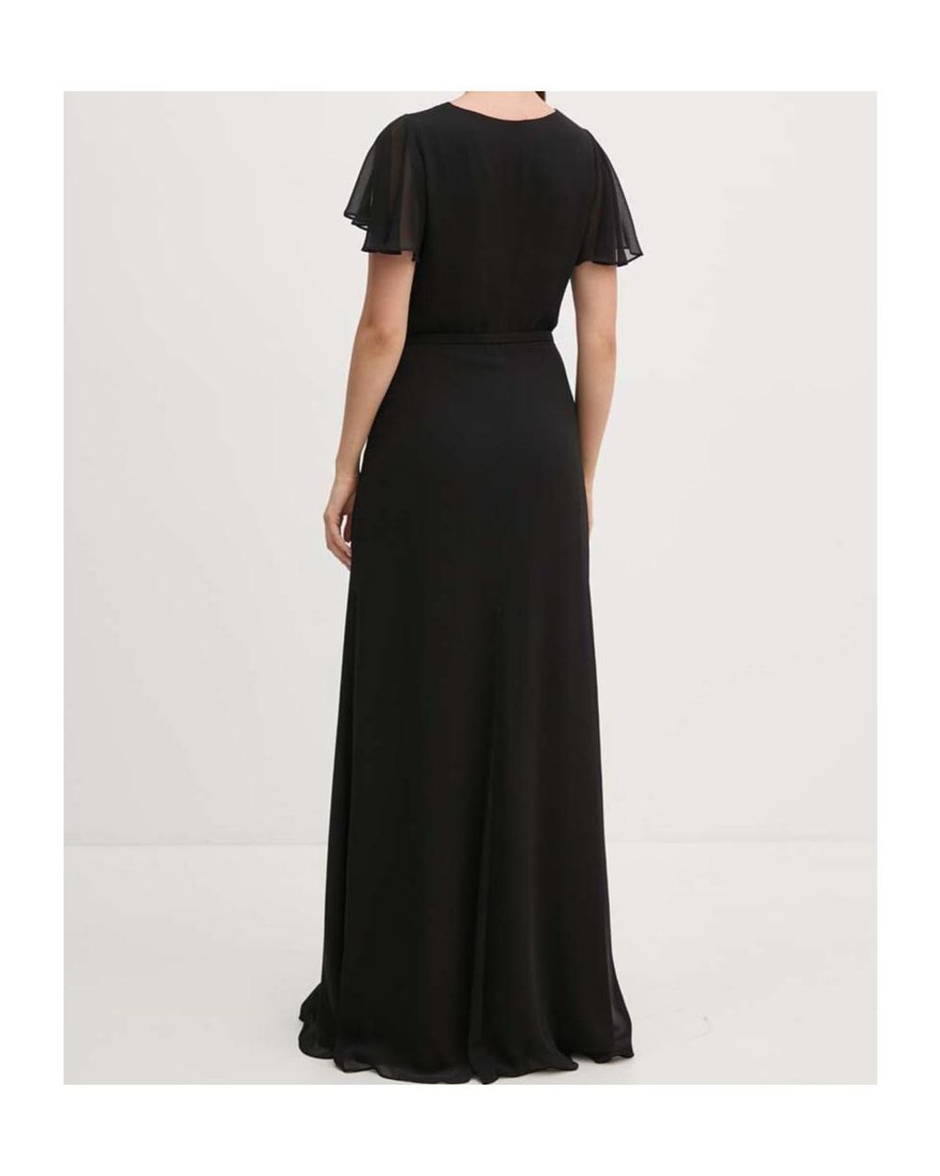 Ralph Lauren Black Lauren Flared Cut Maxi Dress