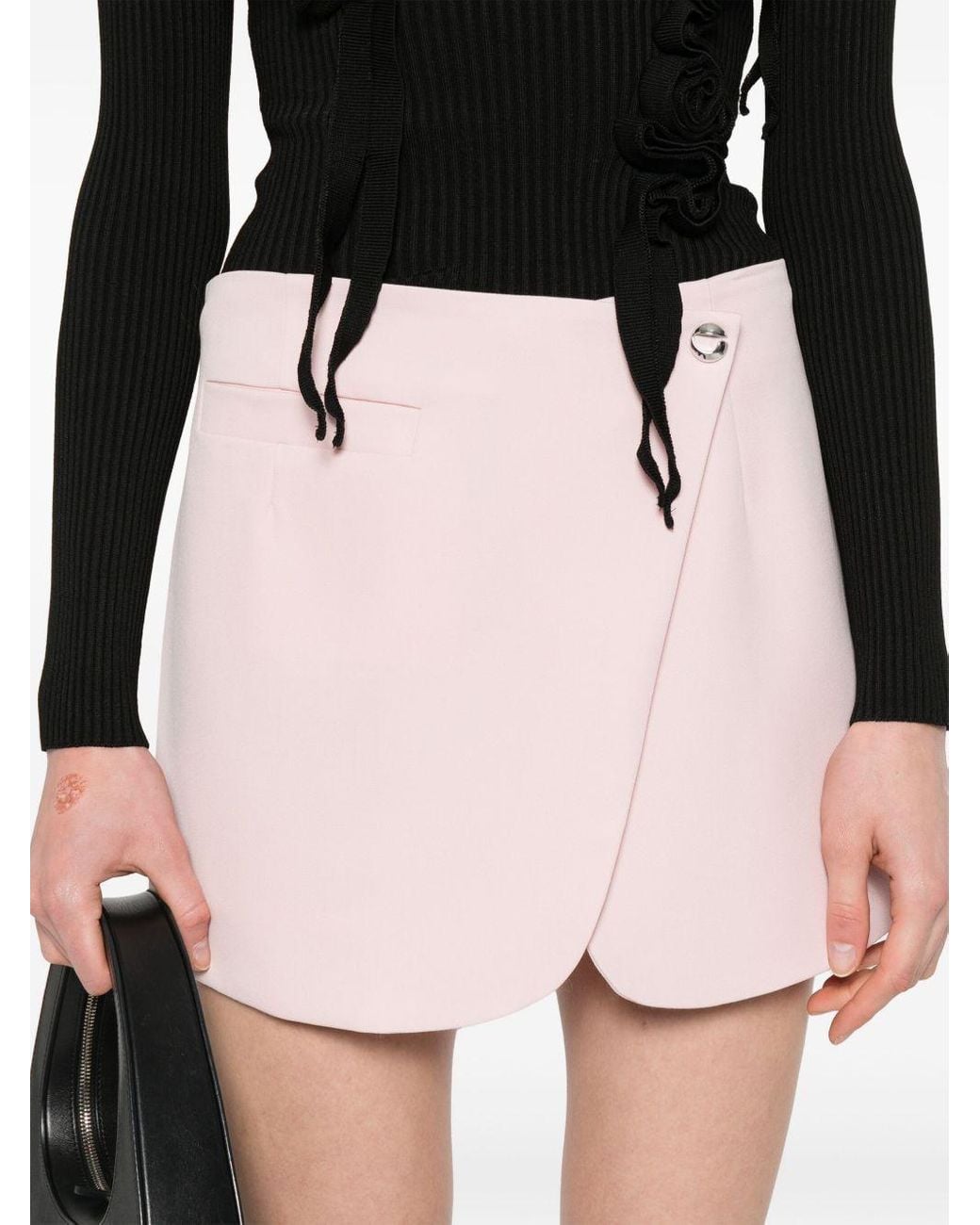 Coperni Pink Asymmetric Skirt