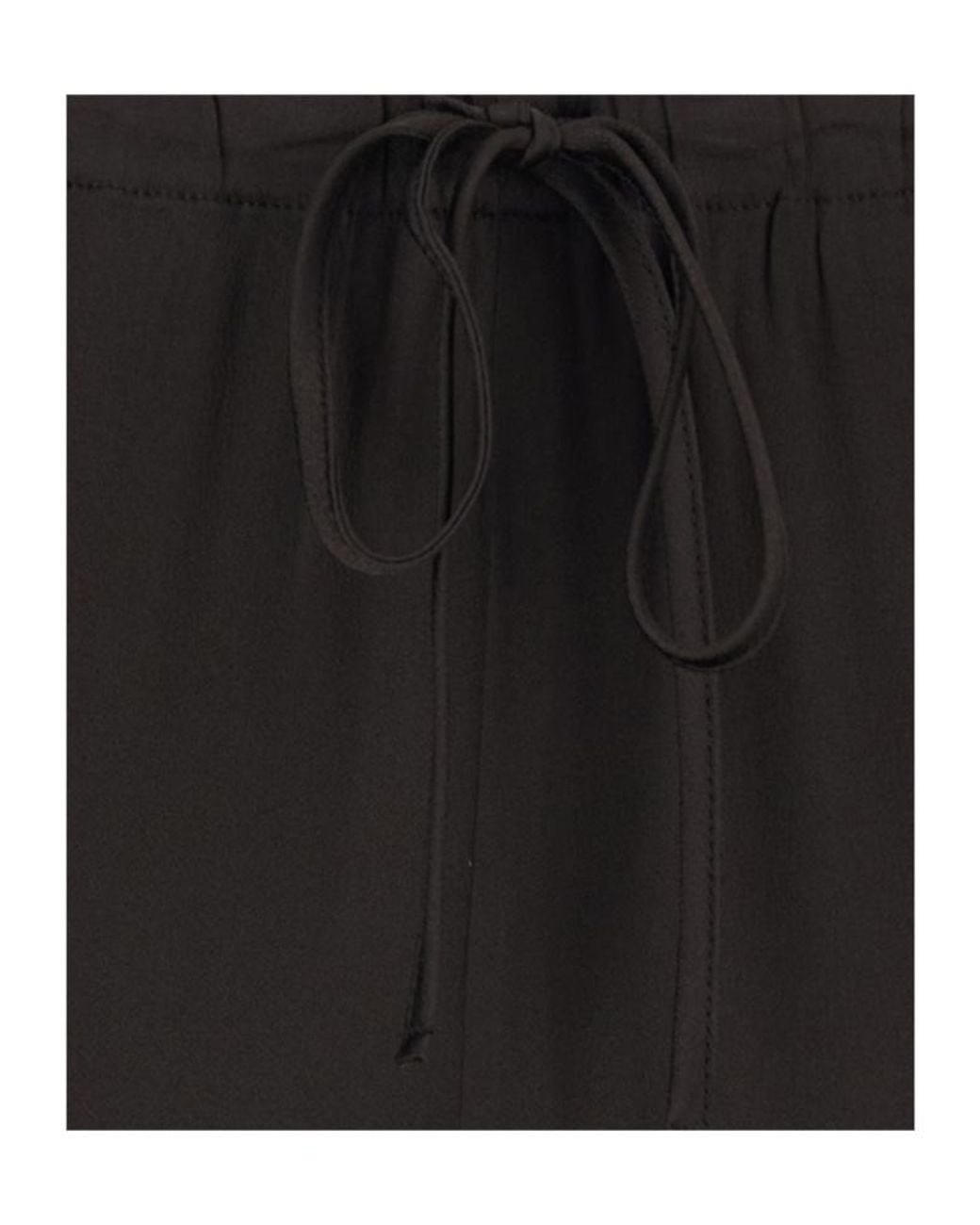Semicouture Black Semi Couture Drawstring Regular-Fit Pants