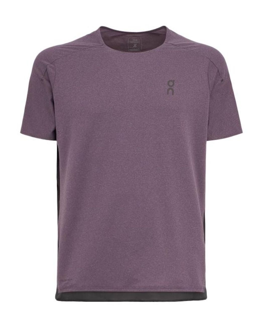 On Shoes Purple Performance-T Running T-Shirt for men