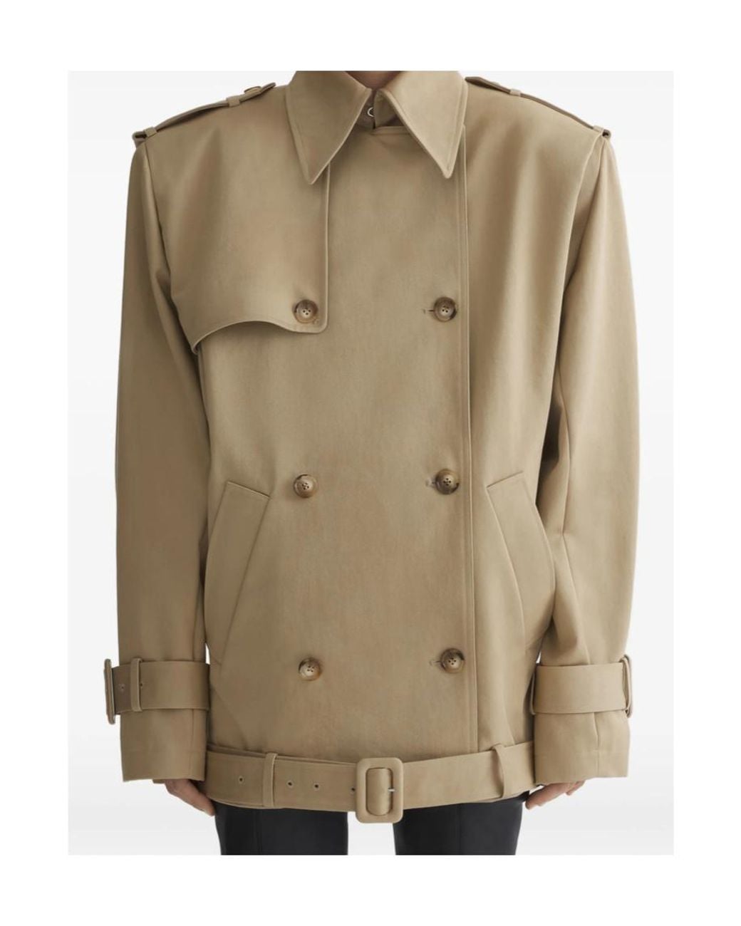 Mugler Green Long-Sleeved Casual Jacket