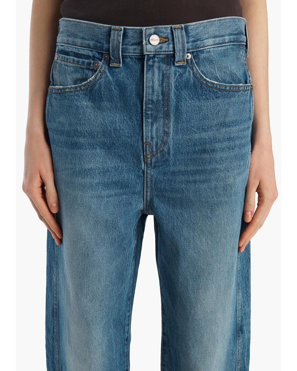 Khaite Blue Straight-Leg Jeans