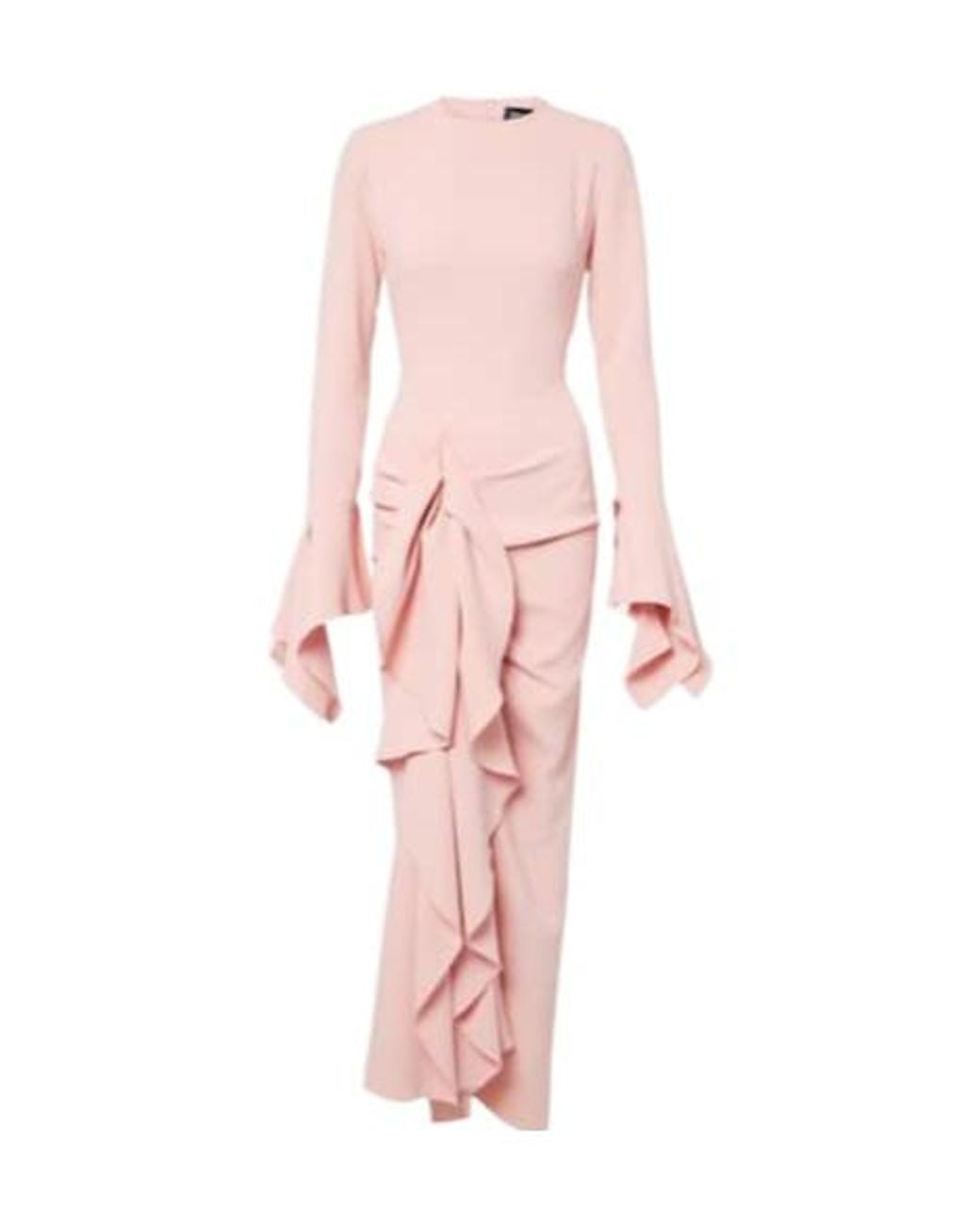 Solace London Pink Della Draped Gown