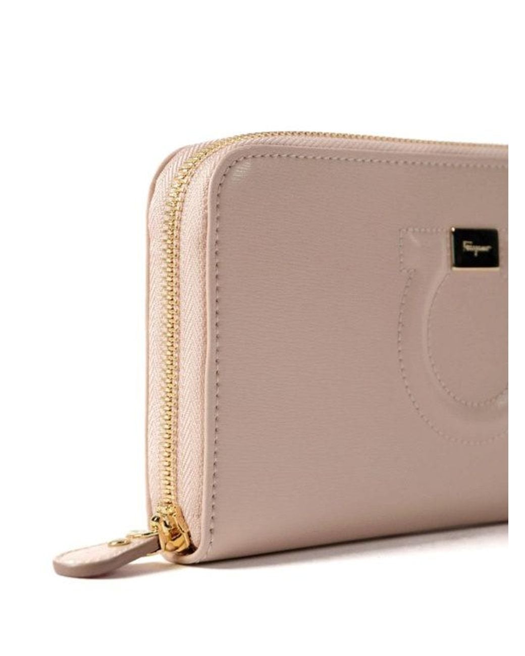 Ferragamo Pink Logo Decorated Purse