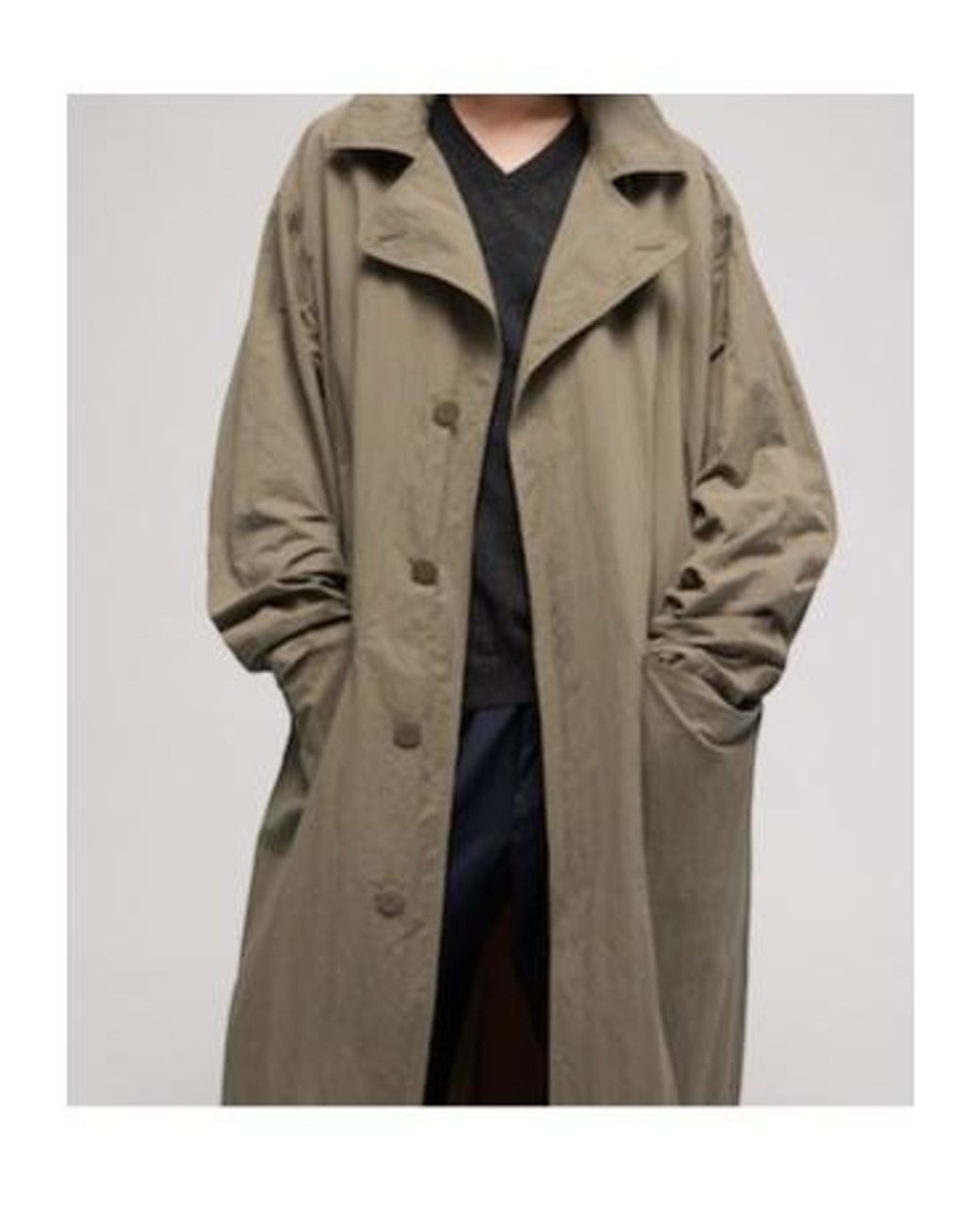 Gucci Brown Washed Matte Trench Coat