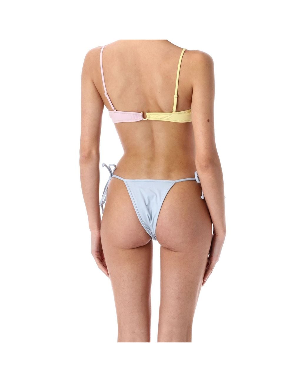 Reina Olga Blue Bows-Detail Bikini Panties