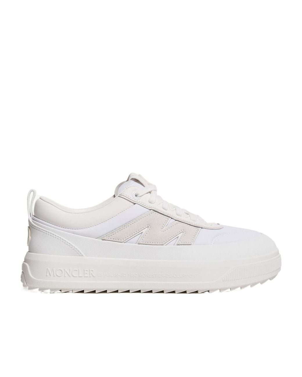 Moncler White Moncler Altive Nubuck & Suede Trainers