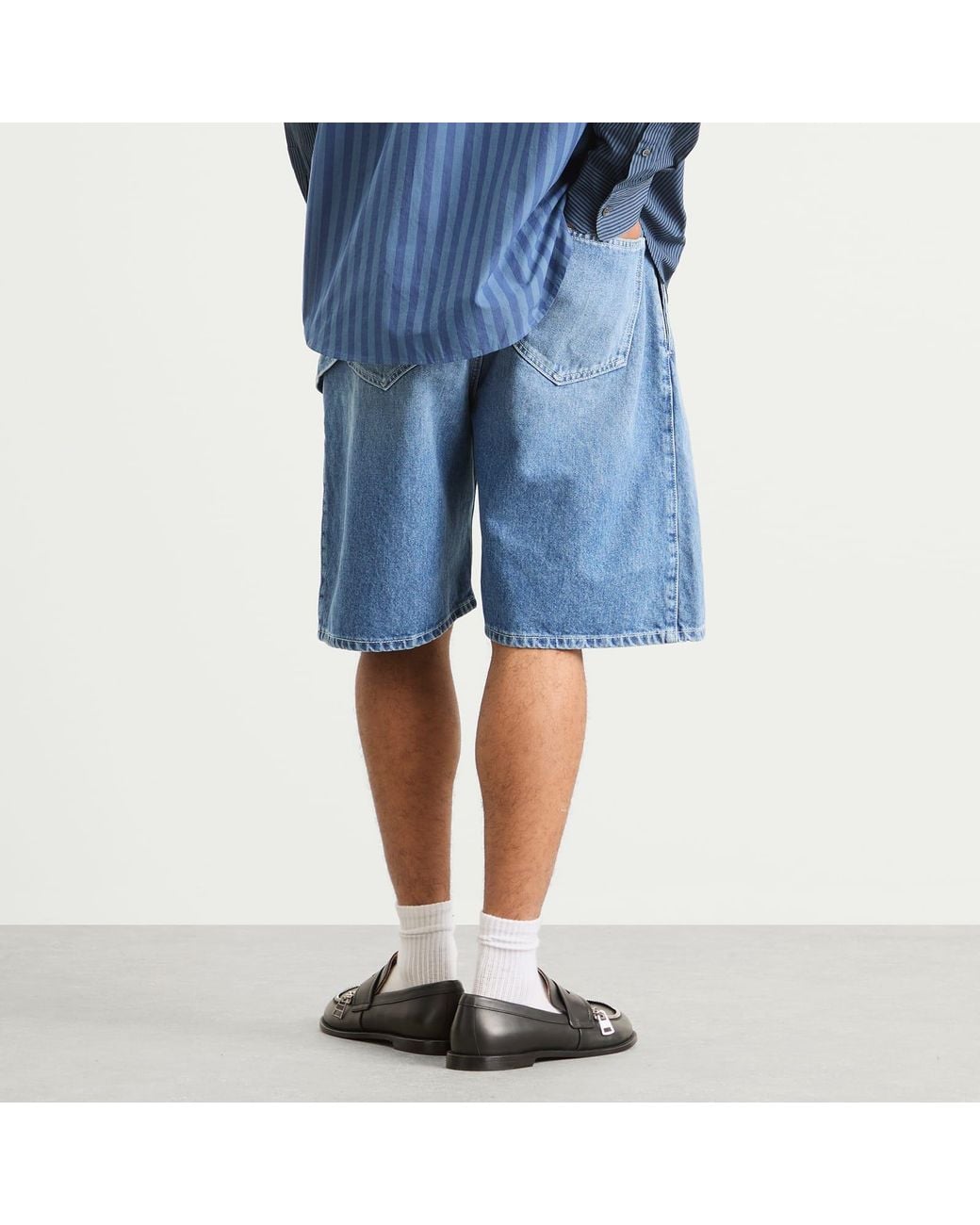 J.W. Anderson Blue Twisted Workwear Shorts for men