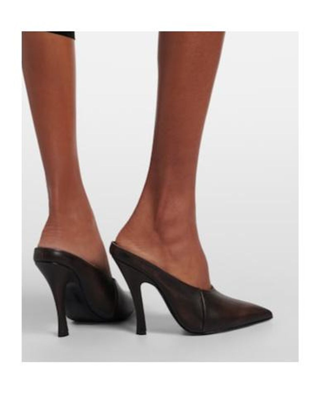 Magda Butrym Black Leather Mules