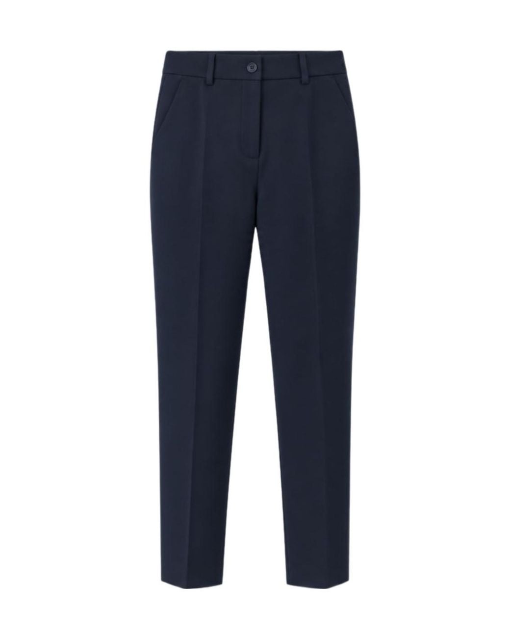 P.A.R.O.S.H. Blue Casual Trousers With Belt Loops