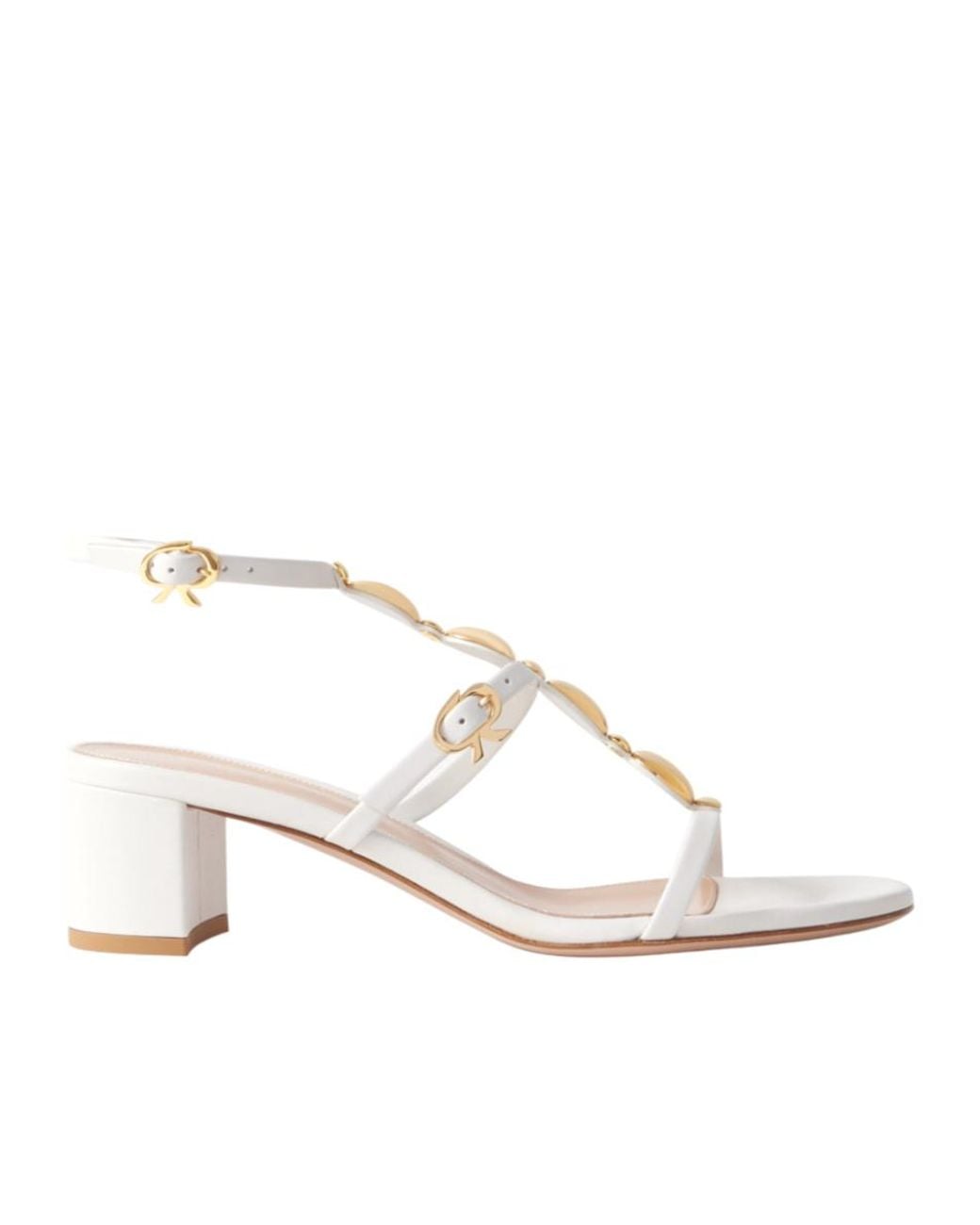Gianvito Rossi White Open-Toe High-Heeled Sandals