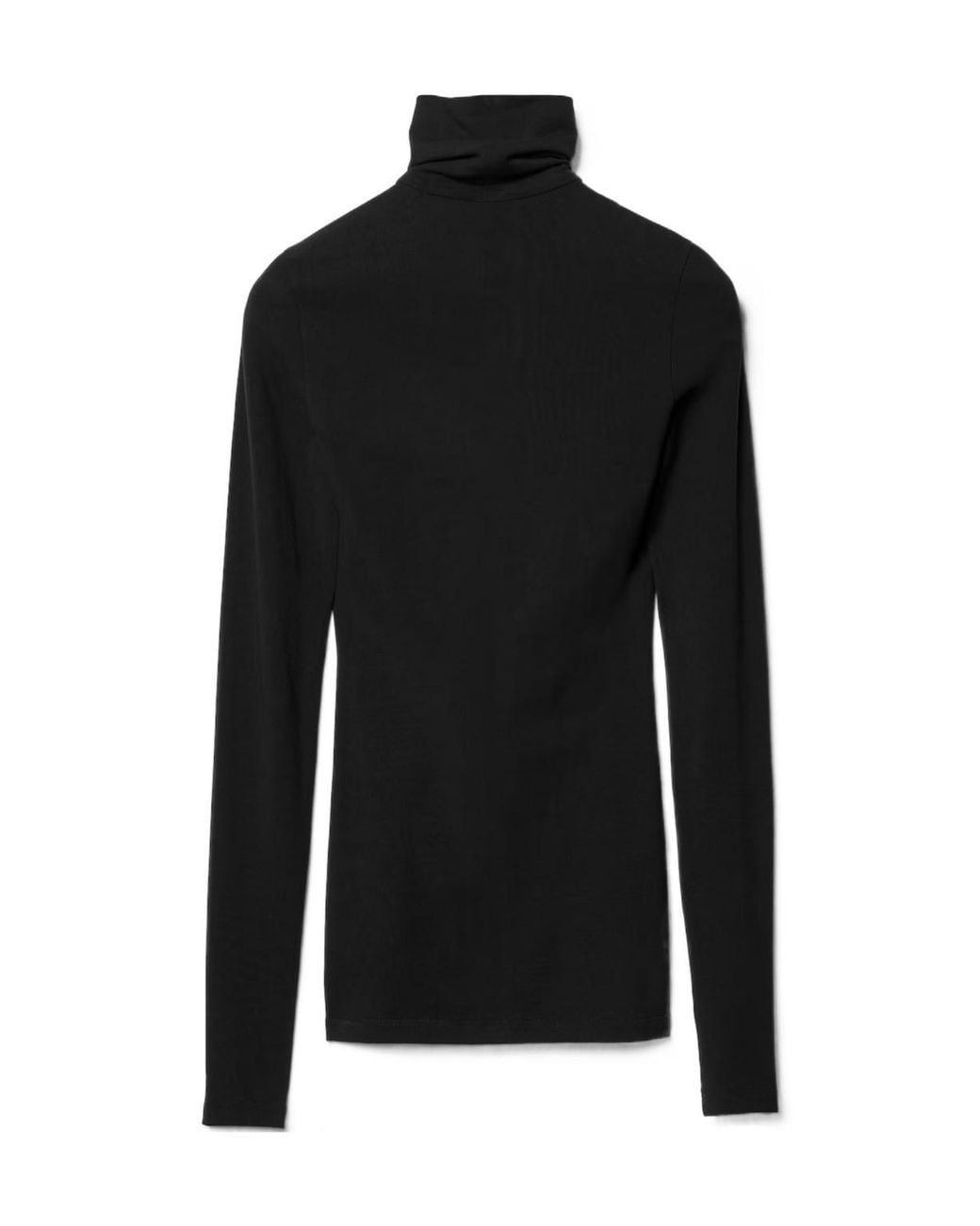 Céline Black Cotton Jersey Turtleneck