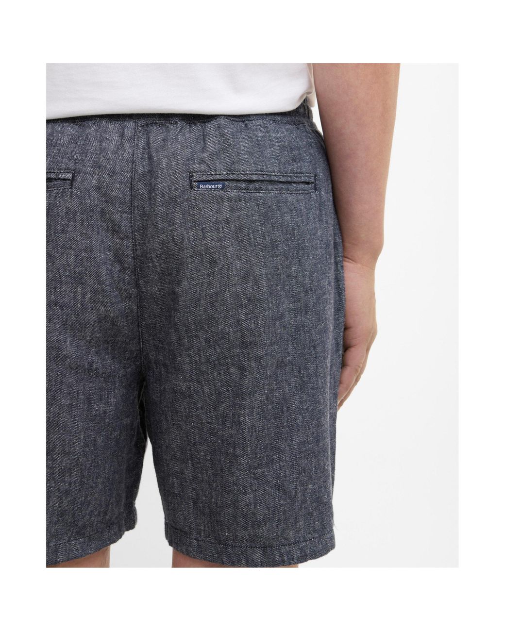 Barbour Gray Drawstring Shorts for men