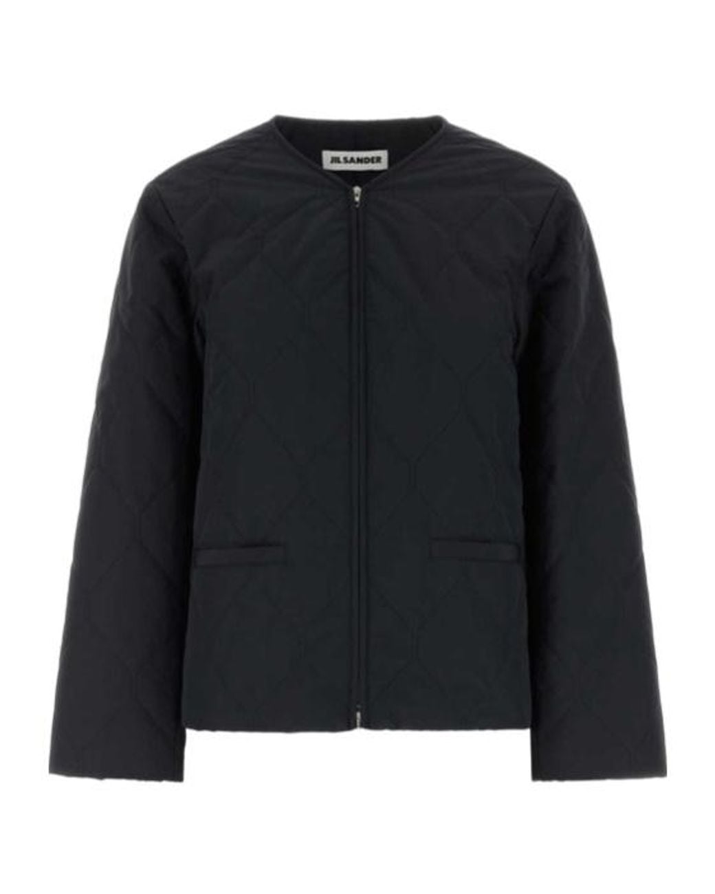 Jil Sander Black Quilted Short Sport Jacket