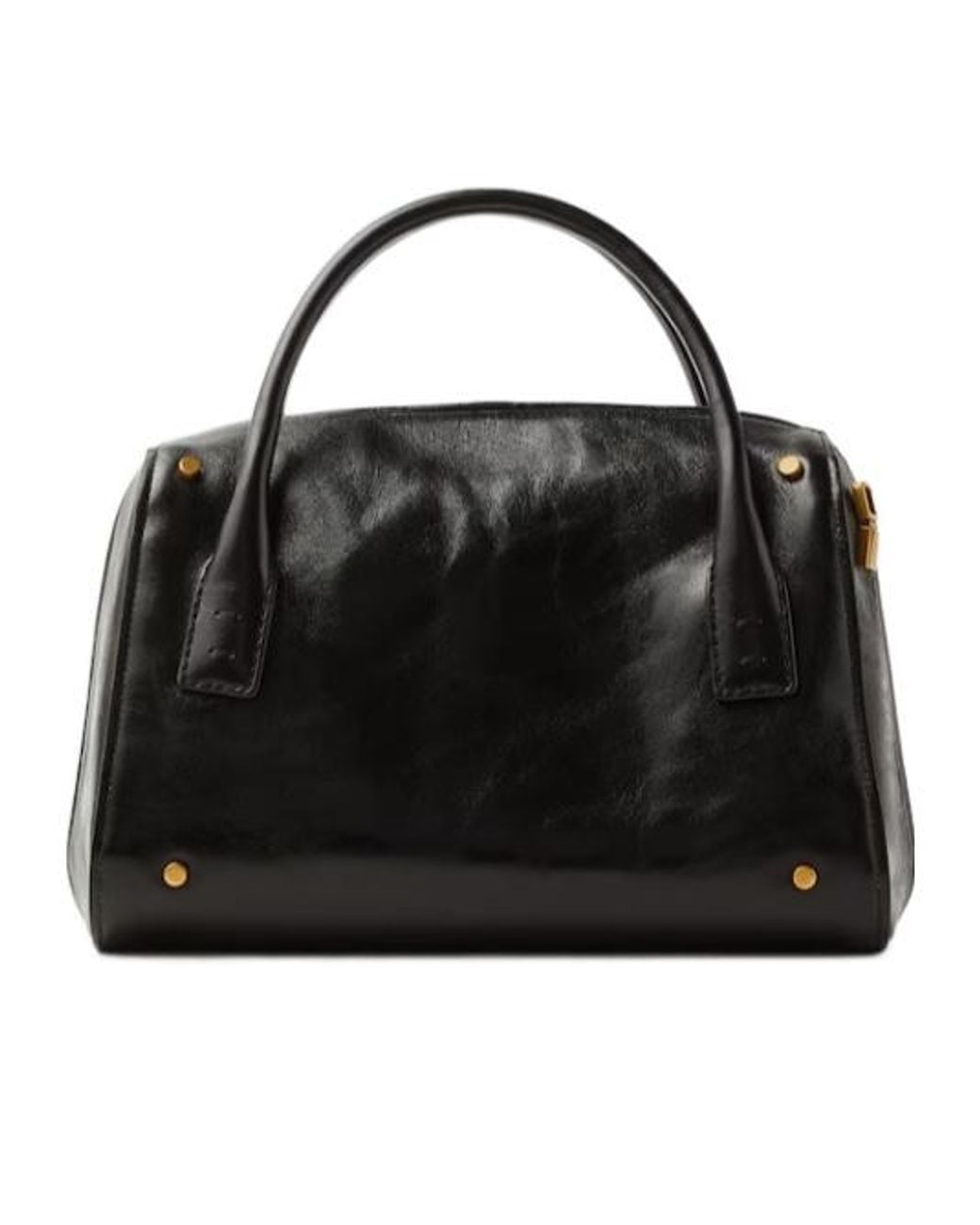Versace Black Romy Logo Patch Tote Bag