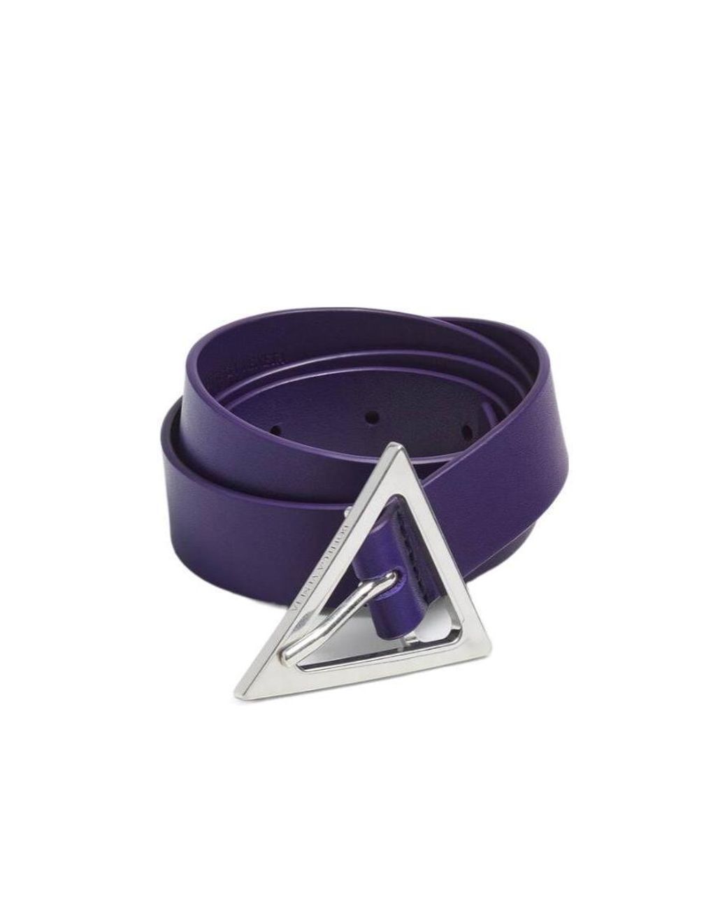 Bottega Veneta Blue Triangle-Buckle Leather Belt for men