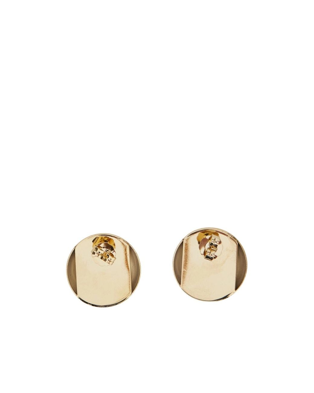 Semicouture Metallic Semi Couture Kaley Metal Stud Earrings