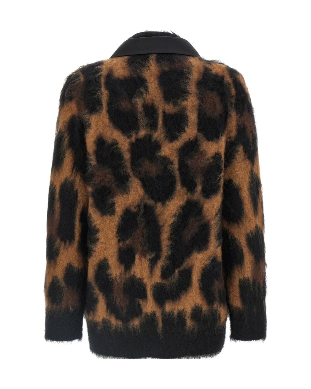 Sacai Black Double Breasted Panelled Cardigan