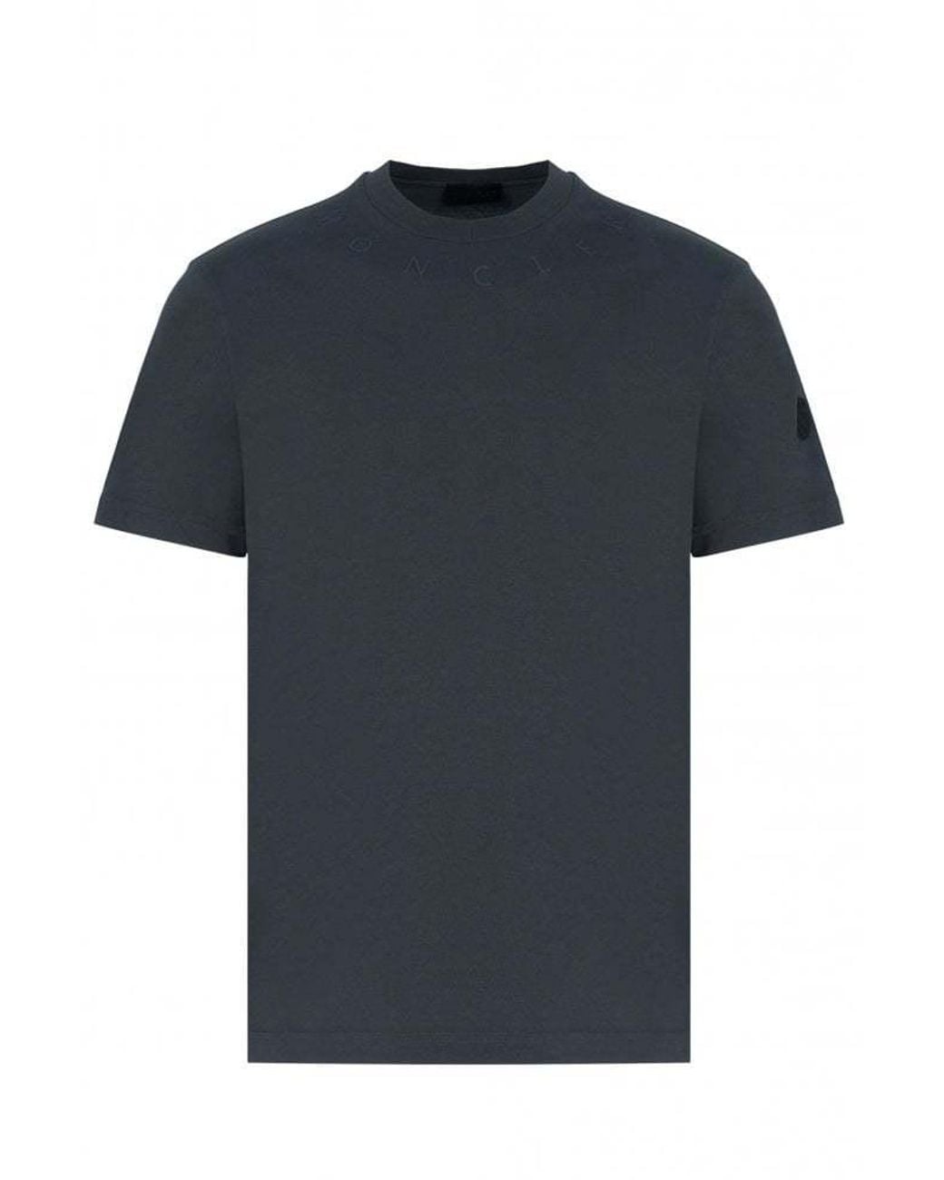 Moncler Black Crewneck Short-Sleeved T-Shirt for men