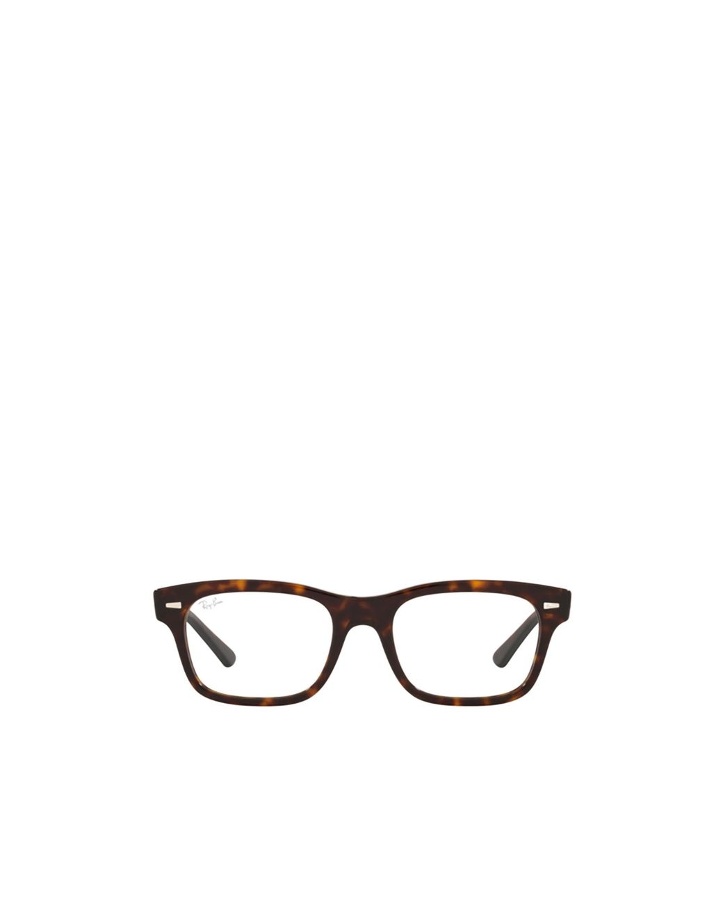 Ray-Ban White Rectangle Frame Glasses for men