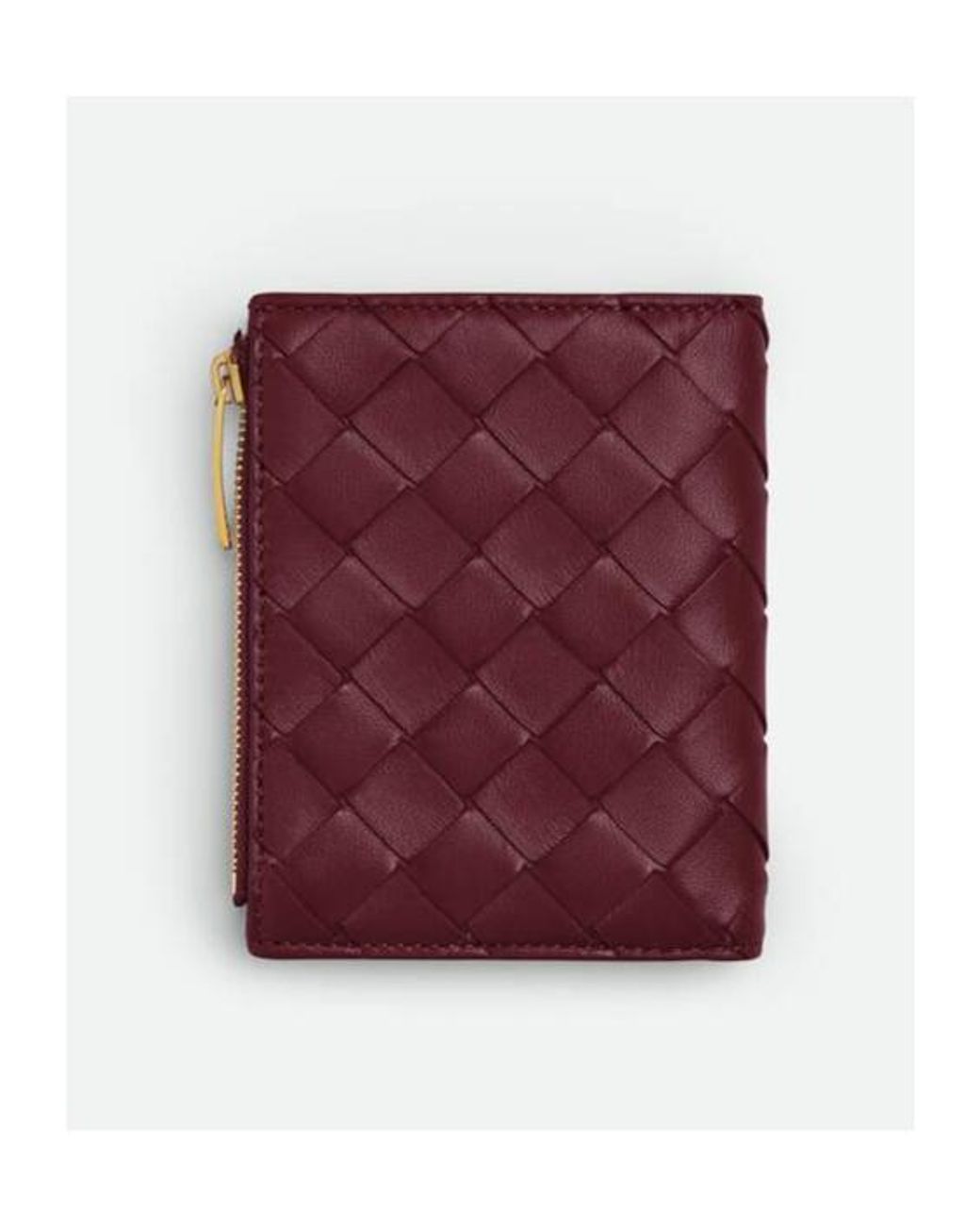 Bottega Veneta Purple Intrecciato Small Bi-Fold Wallet