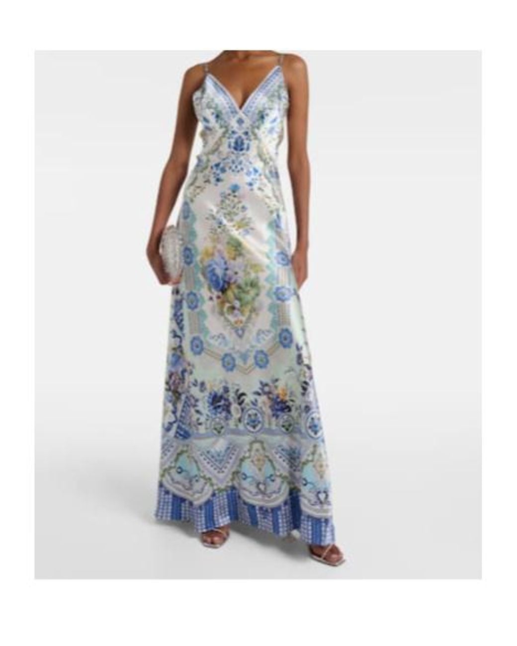 Camilla Blue My Homespun Heart Silk Slip Dress