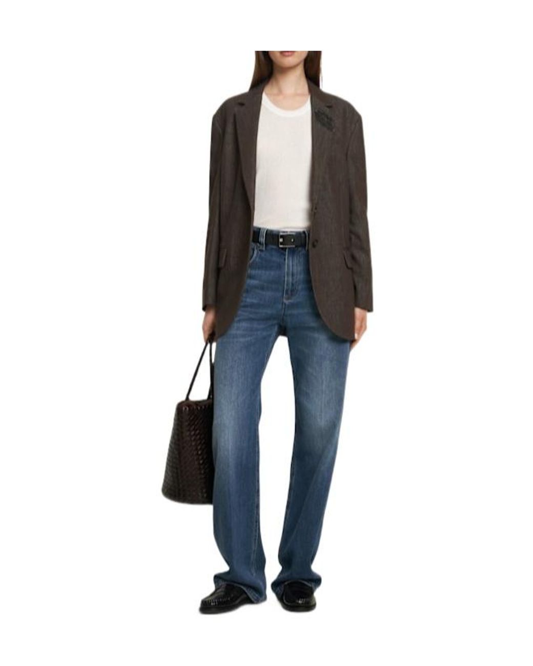 Brunello Cucinelli Brown Cotton Suit-Type Blazer