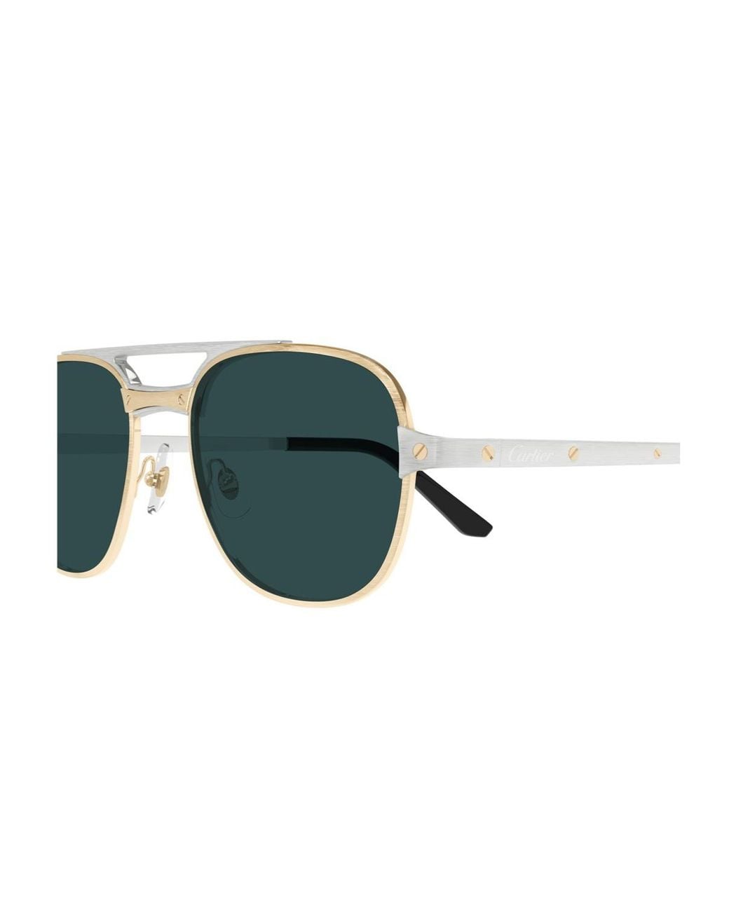 Cartier Green Aviator Frame Sunglasses for men