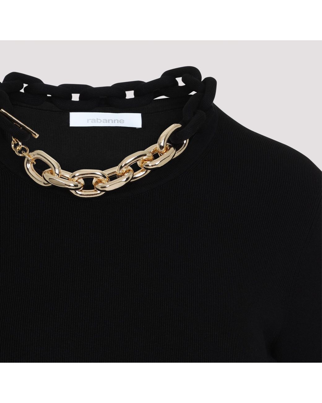 Rabanne Black Short Knitted Dress