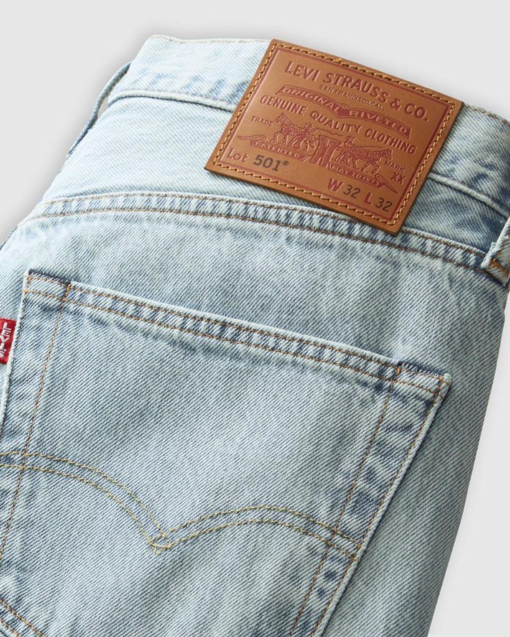 Levi's Blue 501 Original Fit Straight-Leg Jeans for men