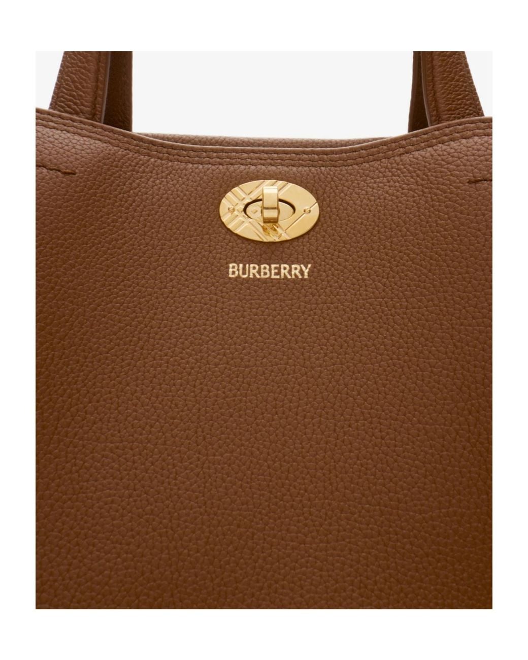 Burberry Brown Small Cotswolds Check Tote Bag