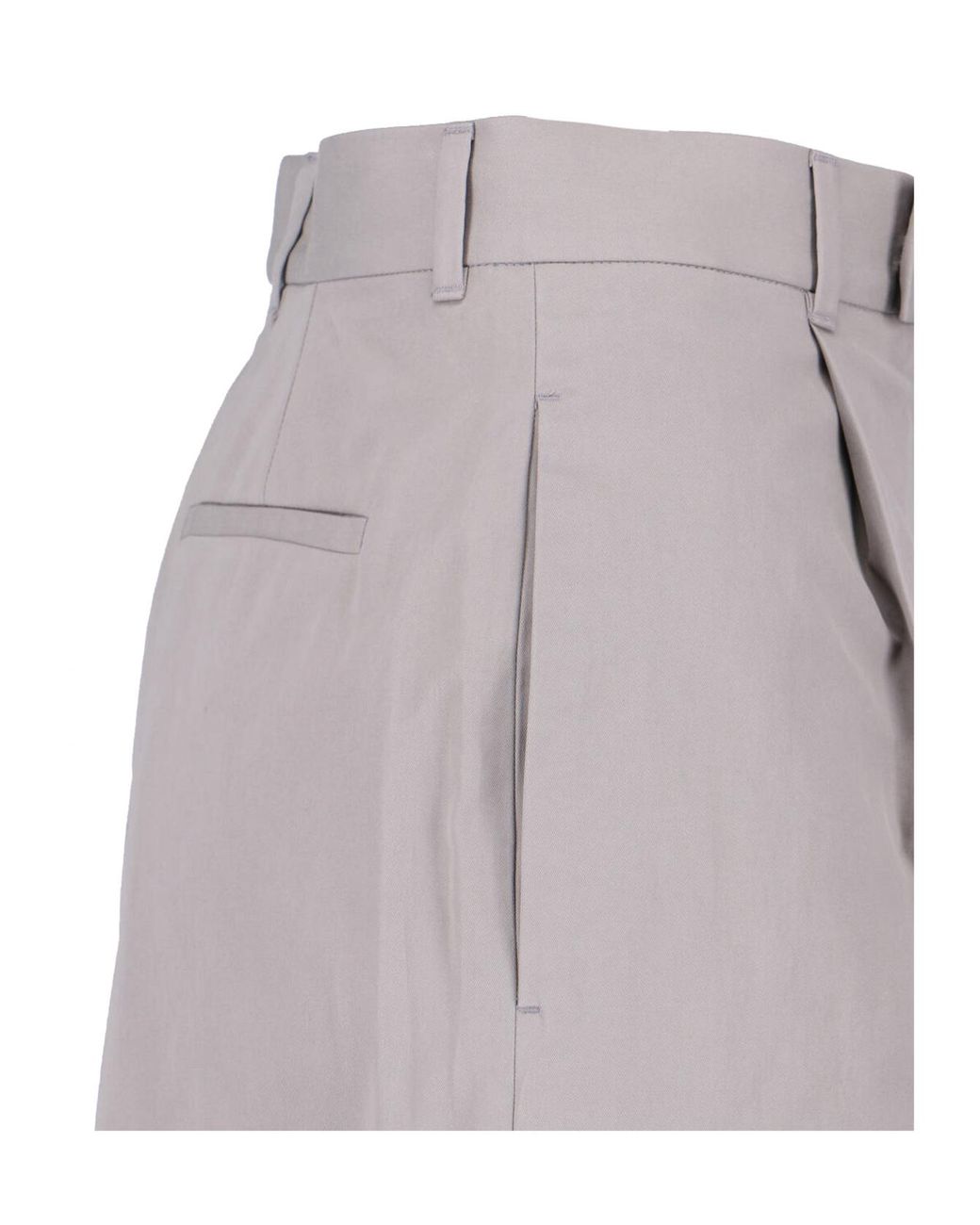 Jil Sander Gray Straight Leg Trousers