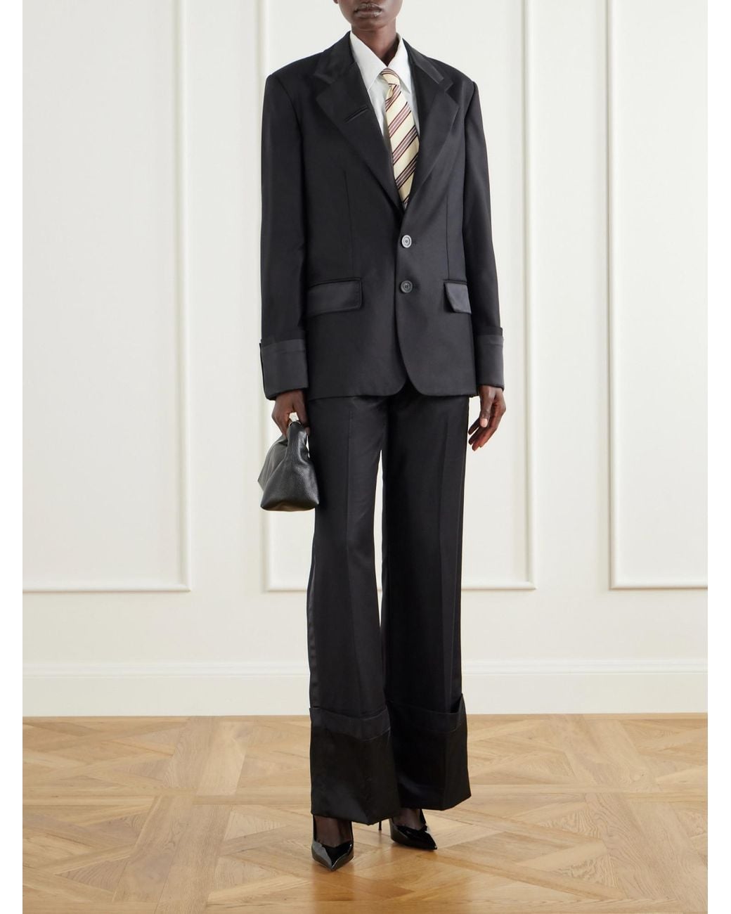 Jean Paul Gaultier Black Wool-Gabardine Blazer