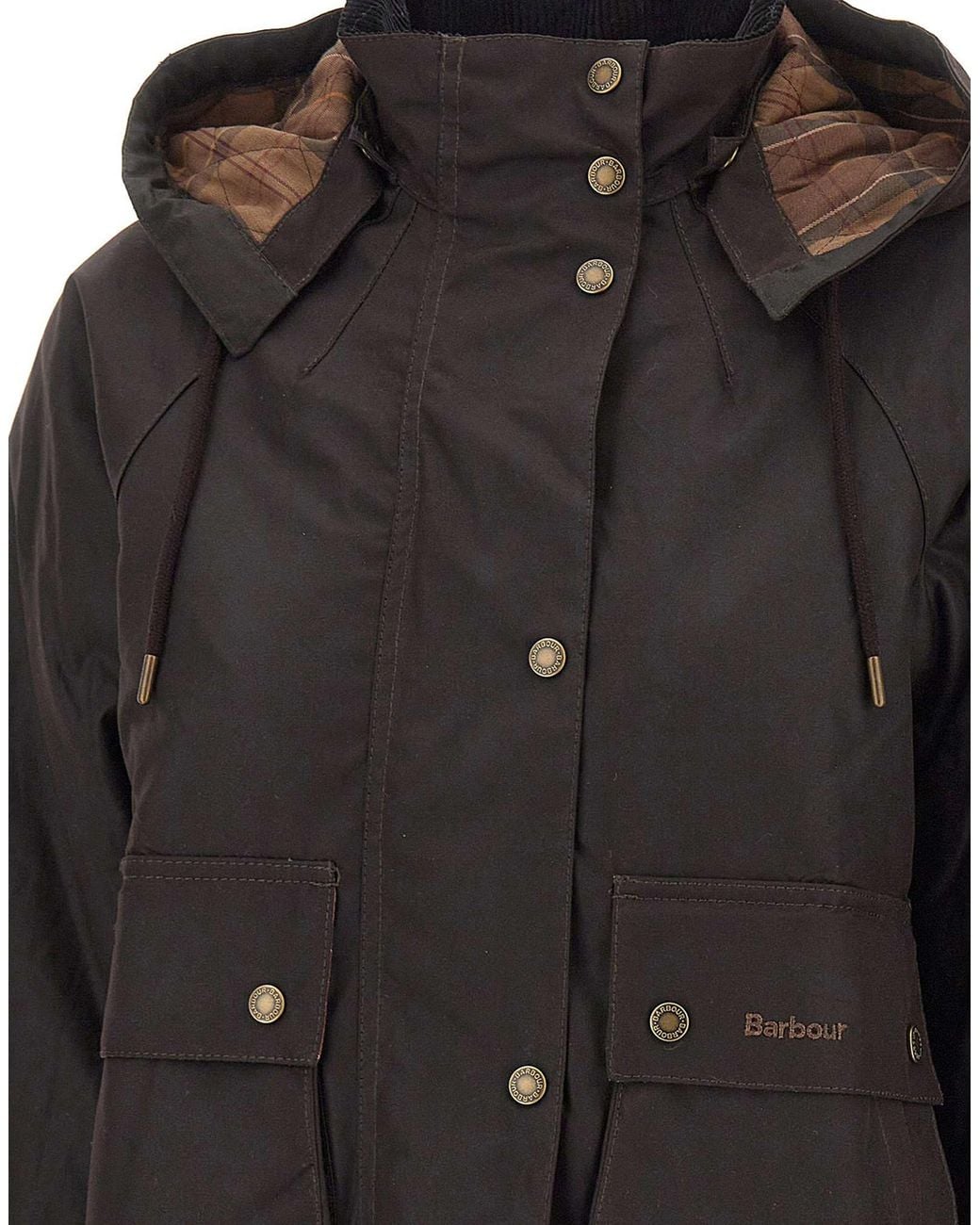Barbour Black Kinsale Tartan-Print Scarf