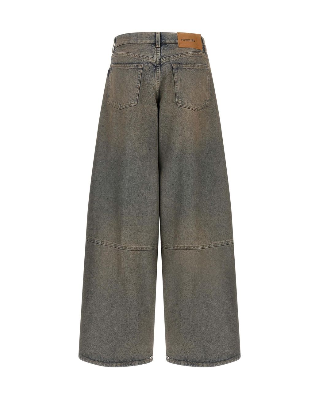 Haikure Gray Legacy Wide-Leg Workwear Jeans
