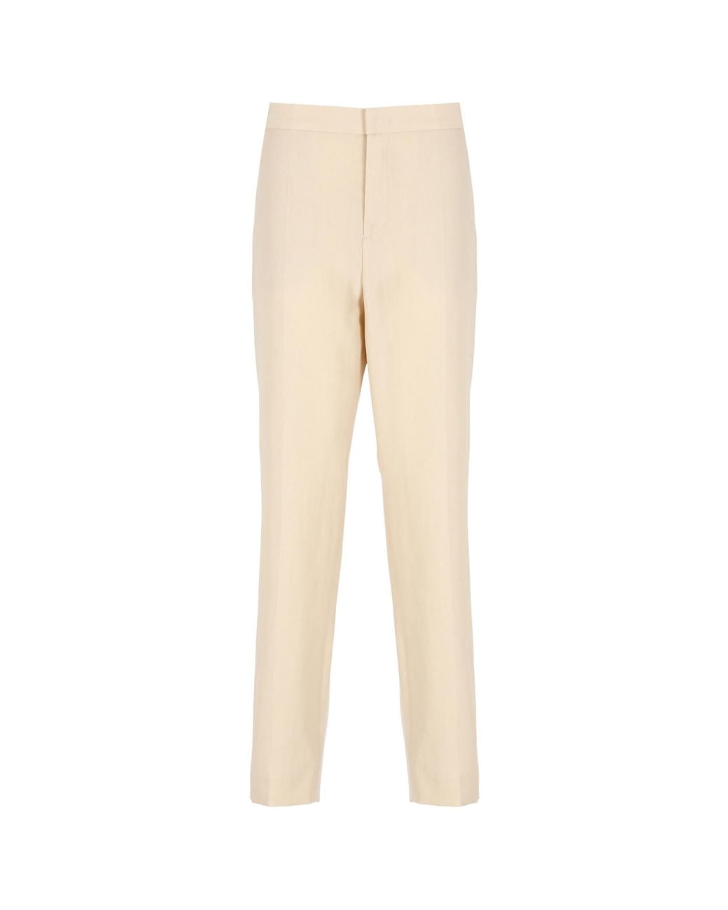 Fabiana Filippi Natural Regular Fit Cropped Trousers