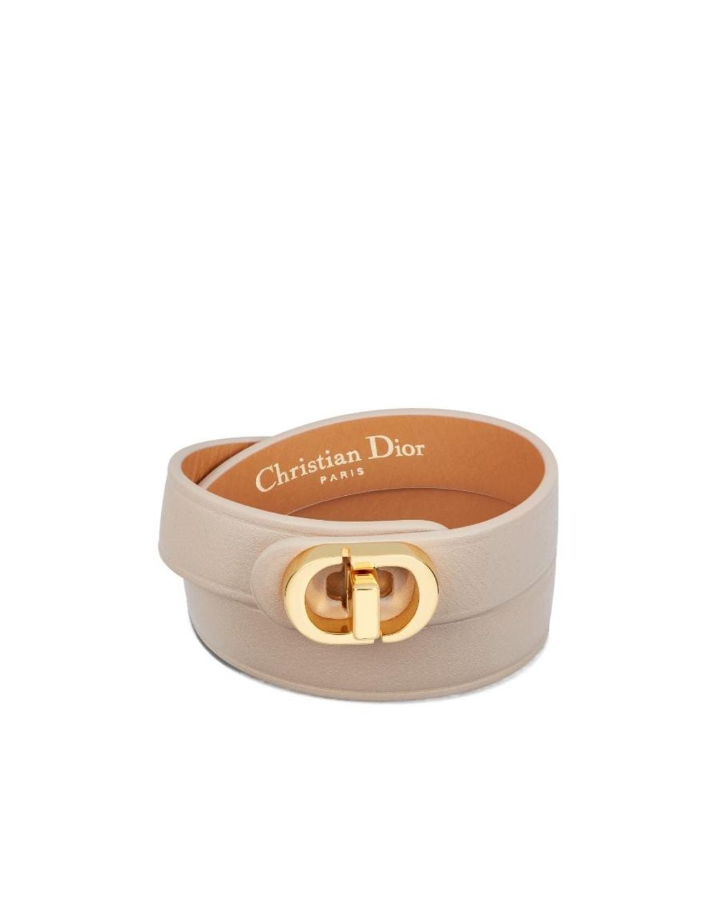Dior White 30 Montaigne Double Bracelet