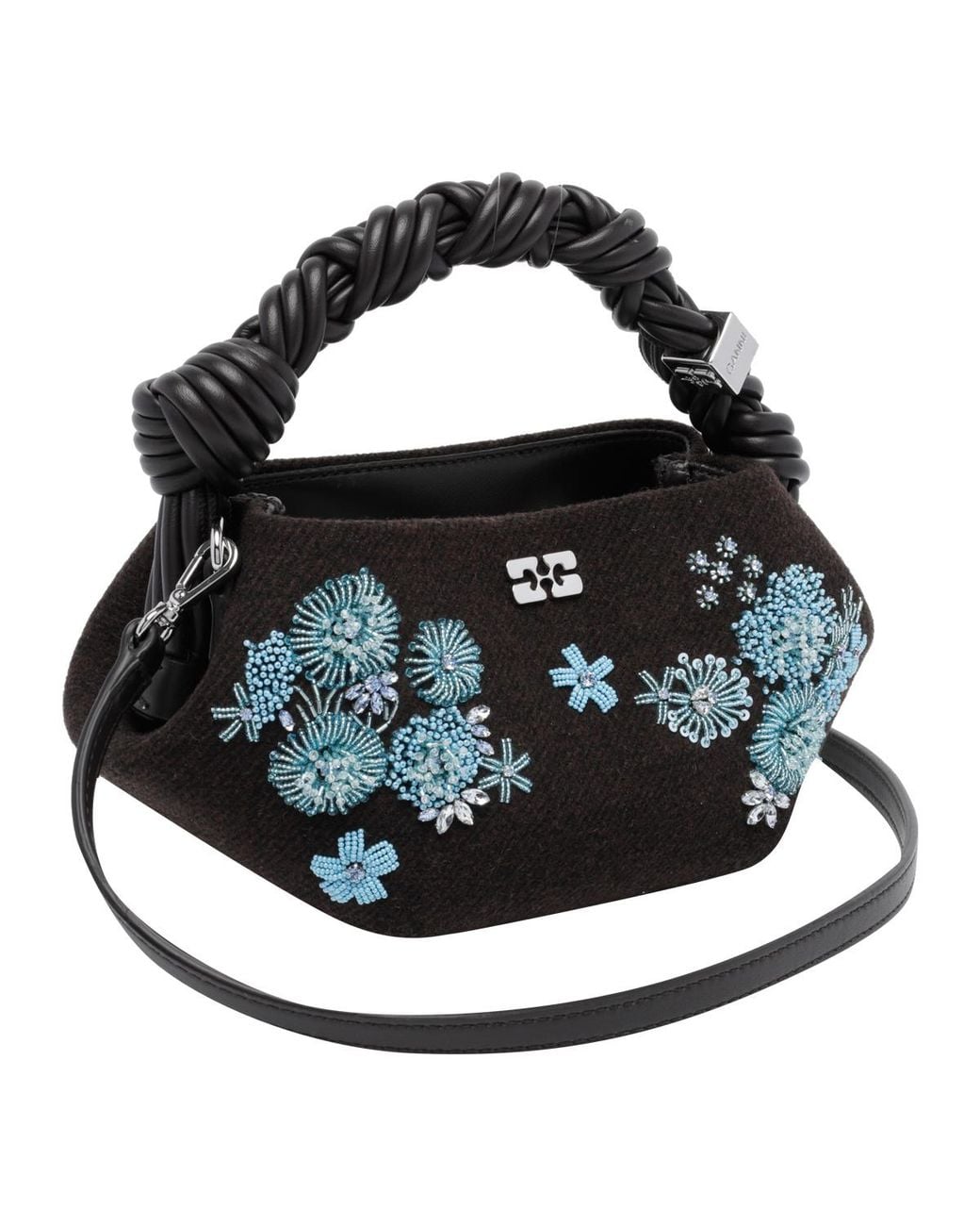 Ganni Black Bou Shoulder Bag