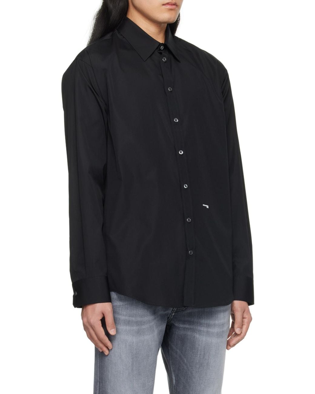 DSquared² Blue Buttoned Long-Sleeved Shirt for men
