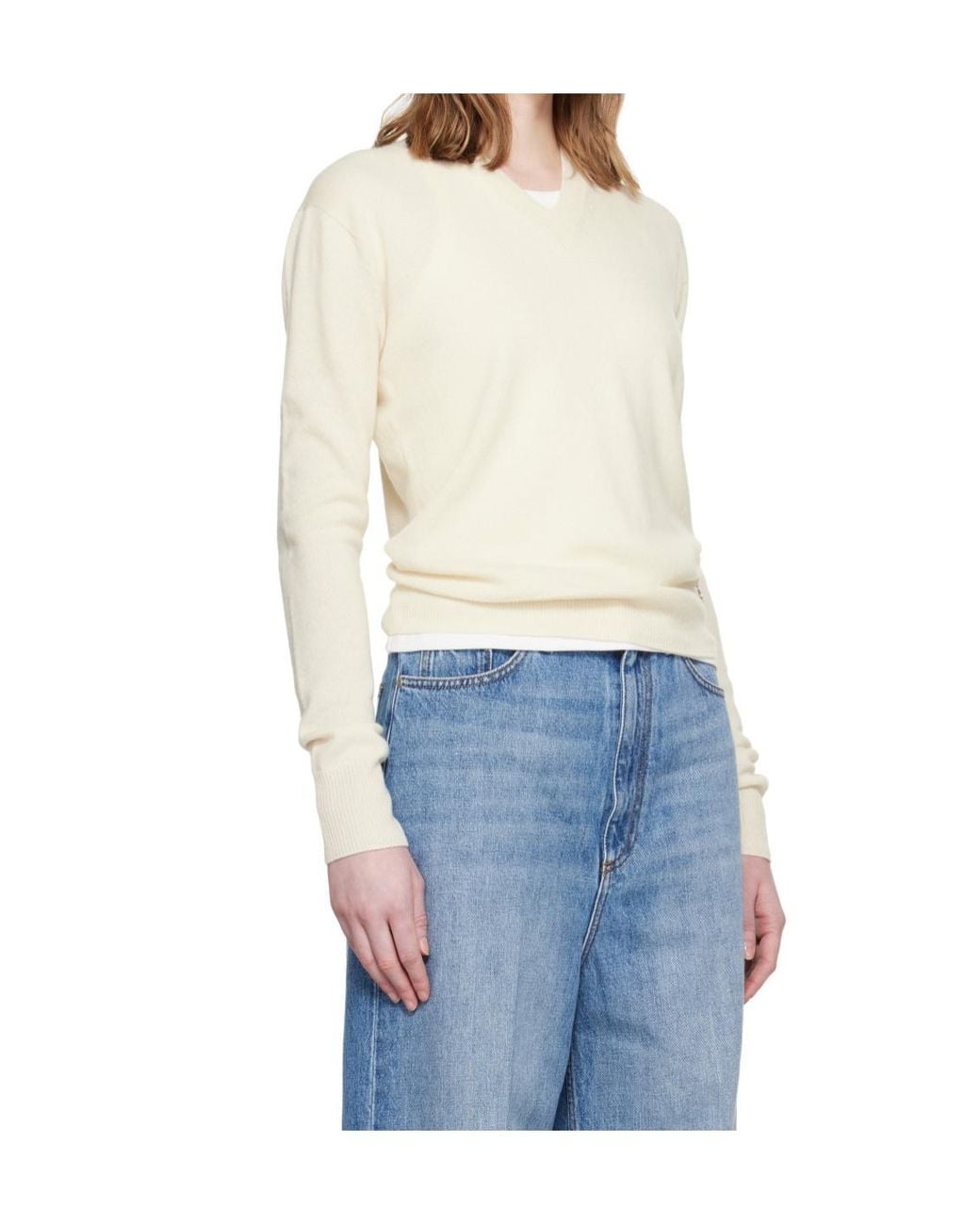 Stella McCartney Blue V-Neck Sweater