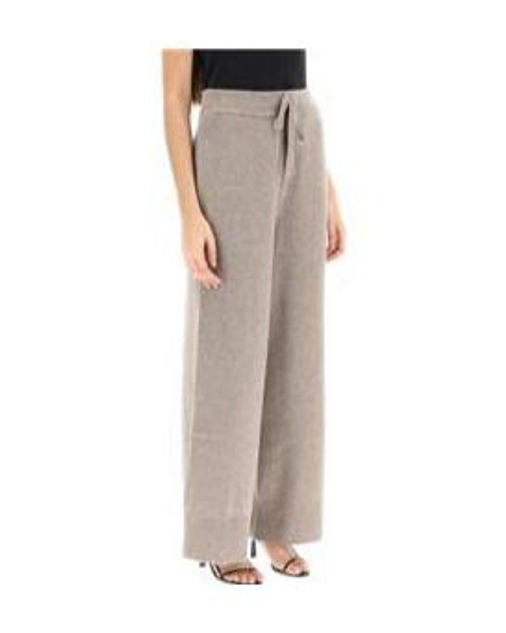 The Row Natural Ribbed-Knit Long-Sleeved Jumper