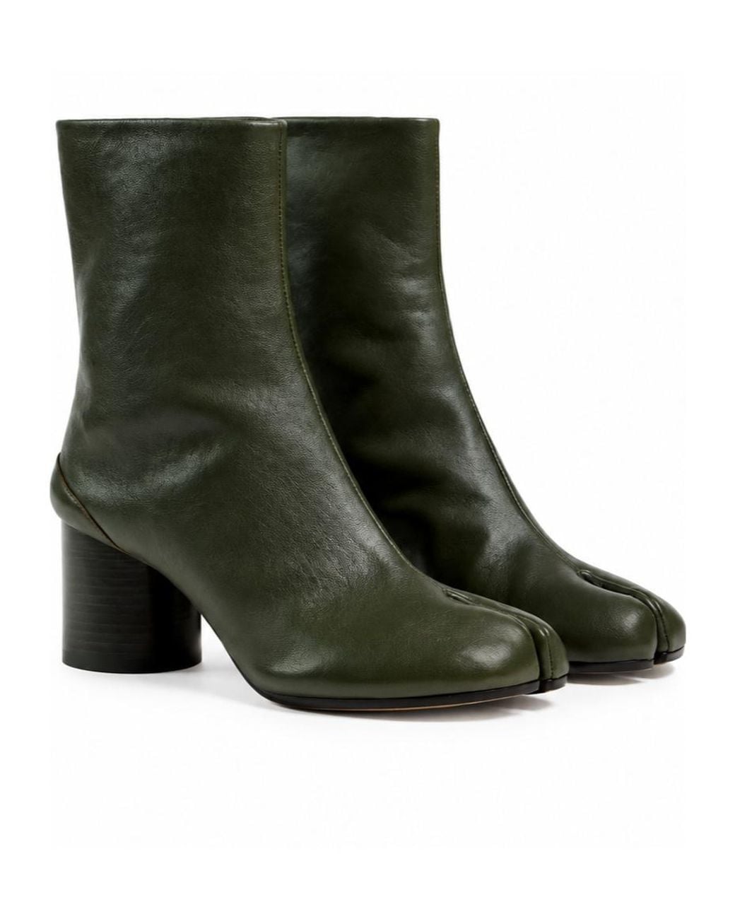 Maison Margiela Green Tabi Ankle Boots