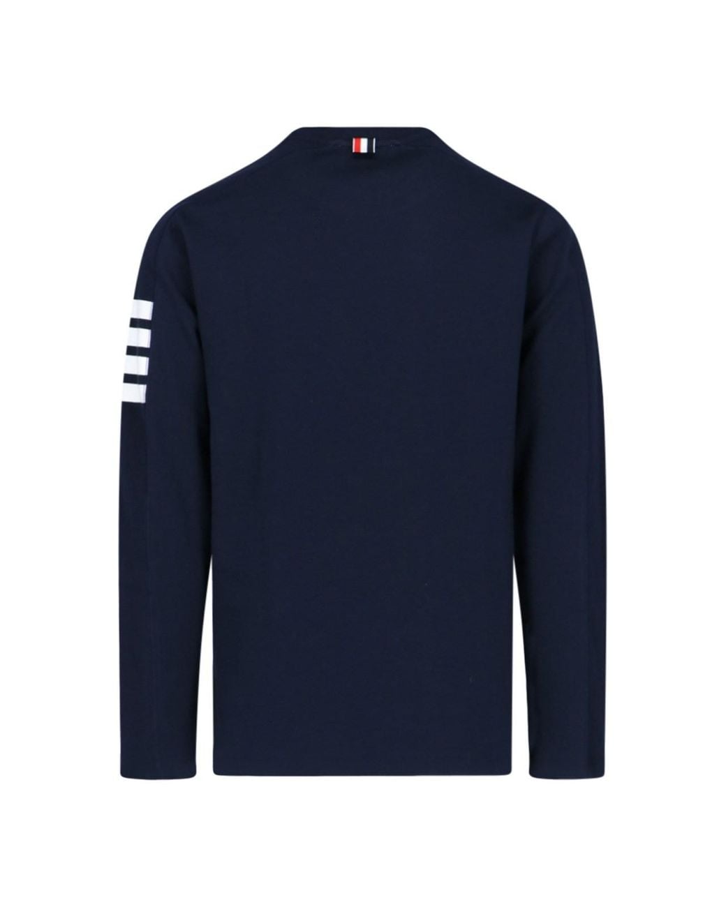 Thom Browne Blue Bar Striped Crewneck Sweatshirt for men