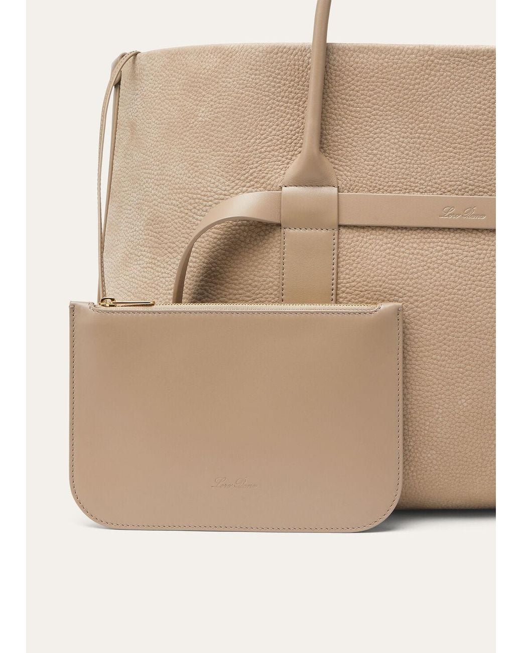 Loro Piana Natural Ghiera Large Handbag
