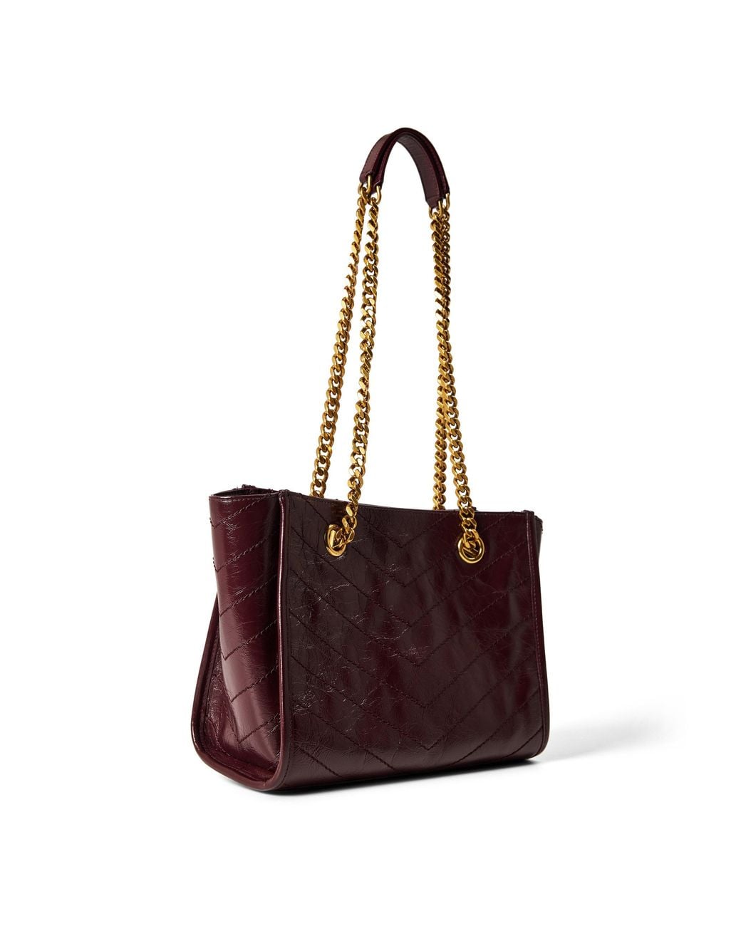 Saint Laurent Purple Quilted Tote Bag